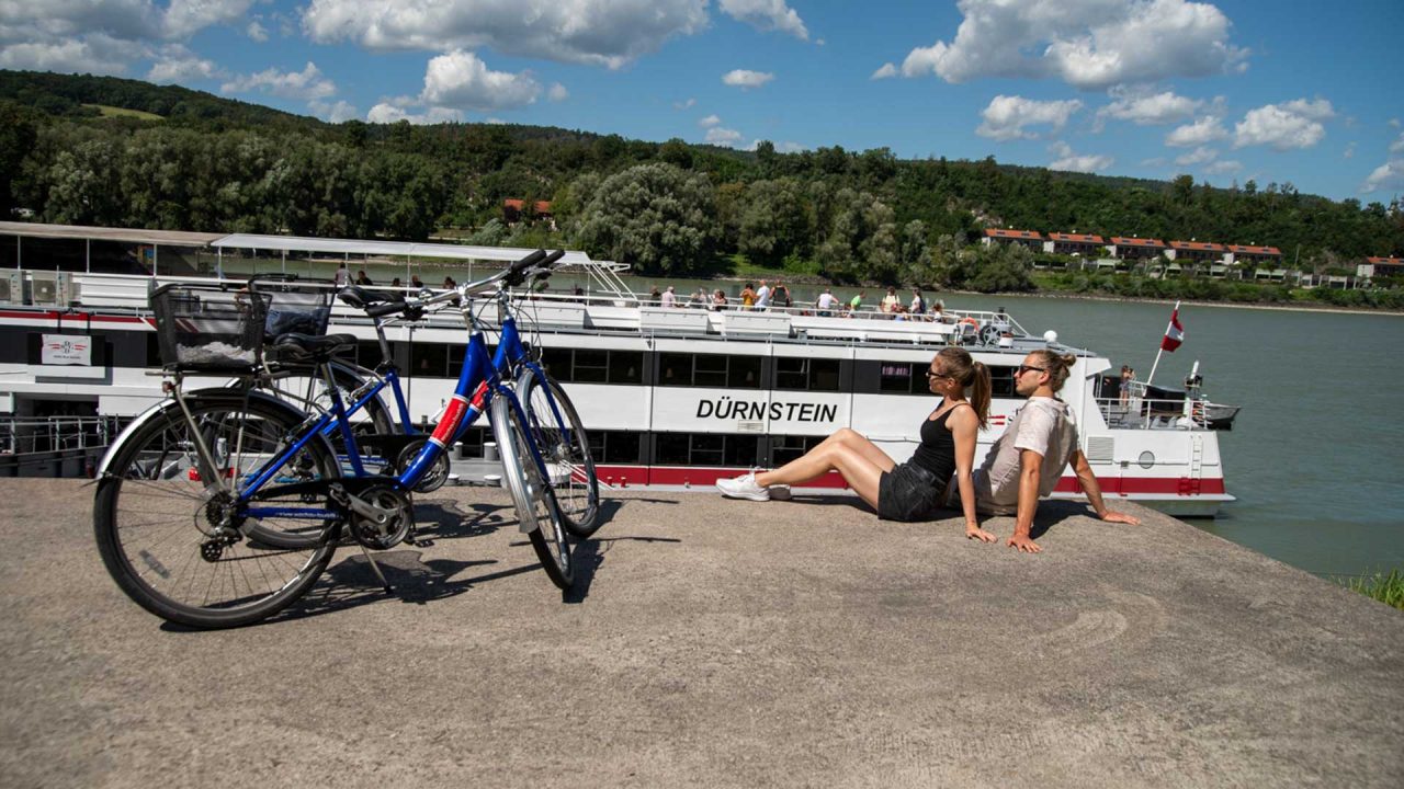 Fahrrad Donau Schiff