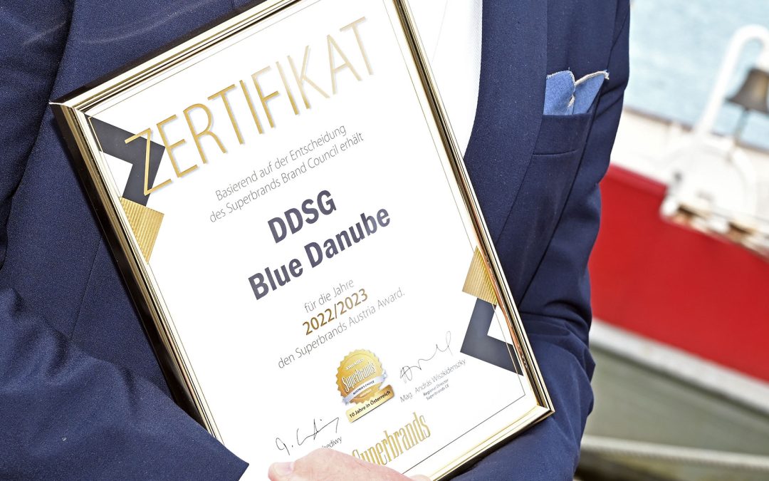 Superbrands zeichnet DDSG Blue Danube als beispielgebende Marke aus